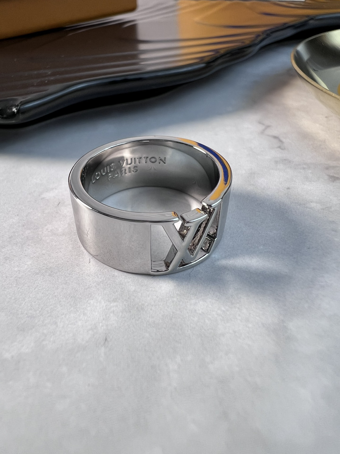 クロムハーツ (Chrome Hearts)クロム ハーツ アンティーク ピンク ダイヤモンド クロス リング