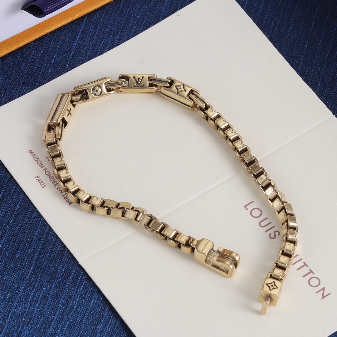 ルイ・ヴィトン「Louis Vuitton」Volt Curb Chain Small Bracelet