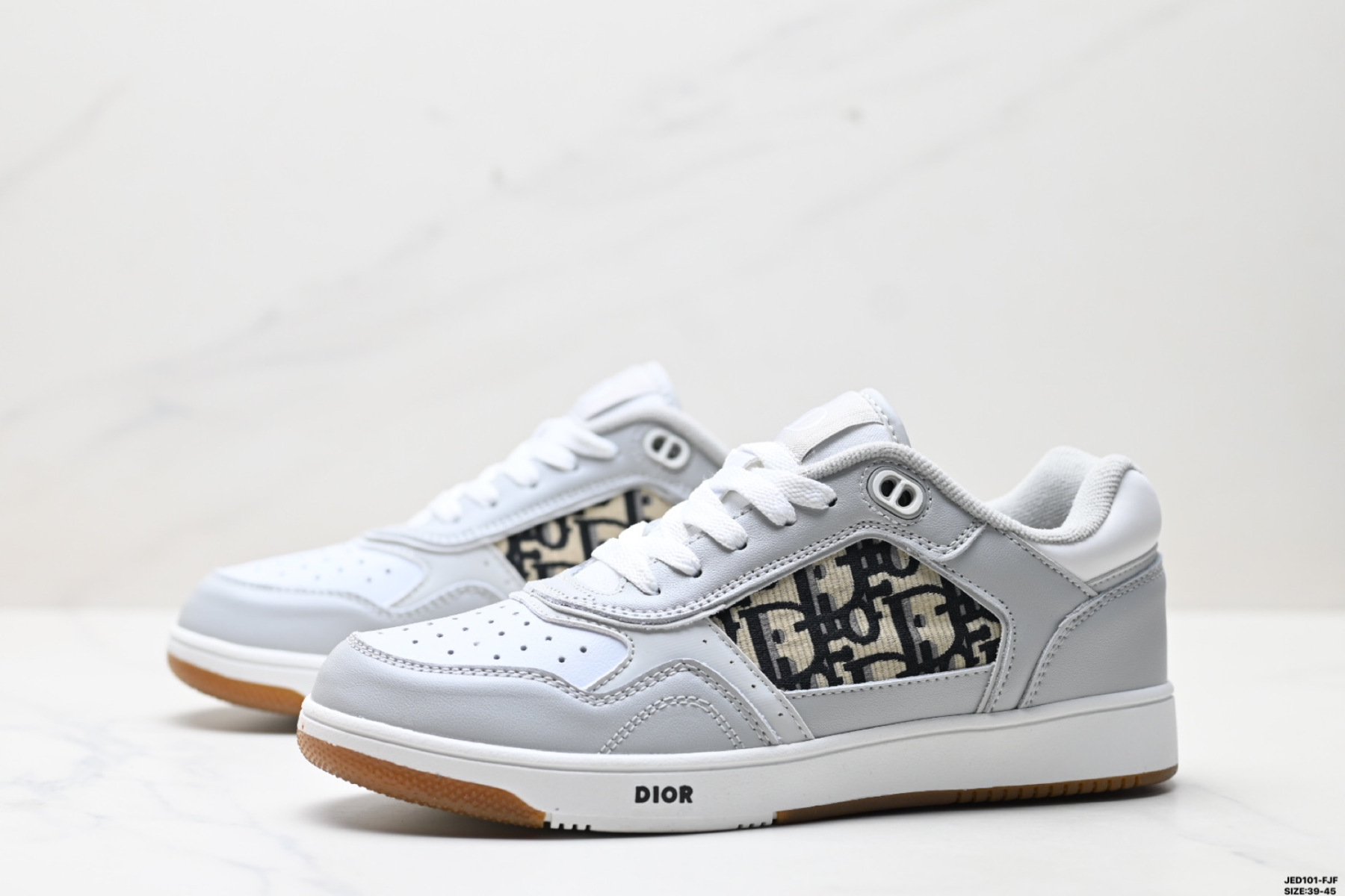 ディオール「Dior」  B27 レザー＆メッシュ カジュアル スニーカー