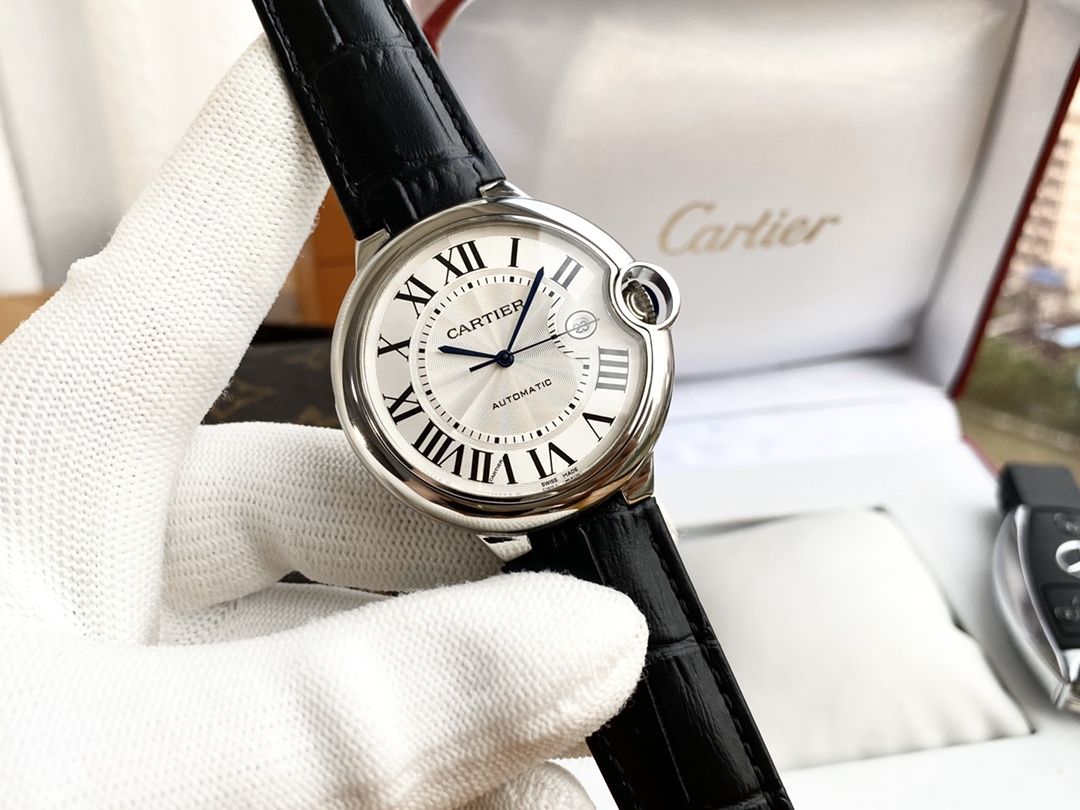 カルティエ「Cartier」バロンブルー ド カートリエ 腕時計 42mm