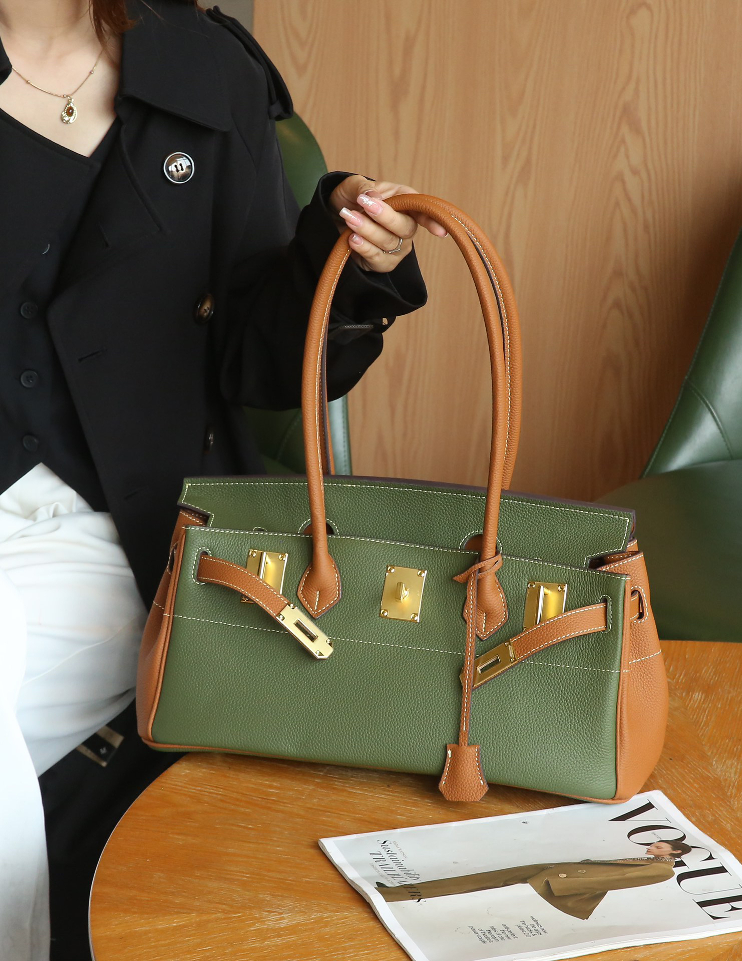 エルメス「Hermès」プラム バッグ ショルダーバッグ