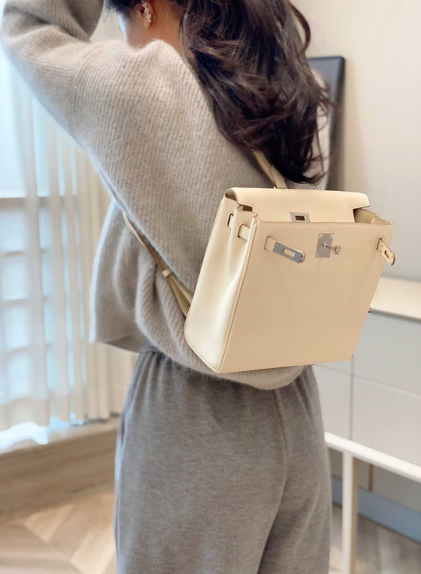 エルメス「Hermès」Herbag Zip 20 ショルダーバッグ