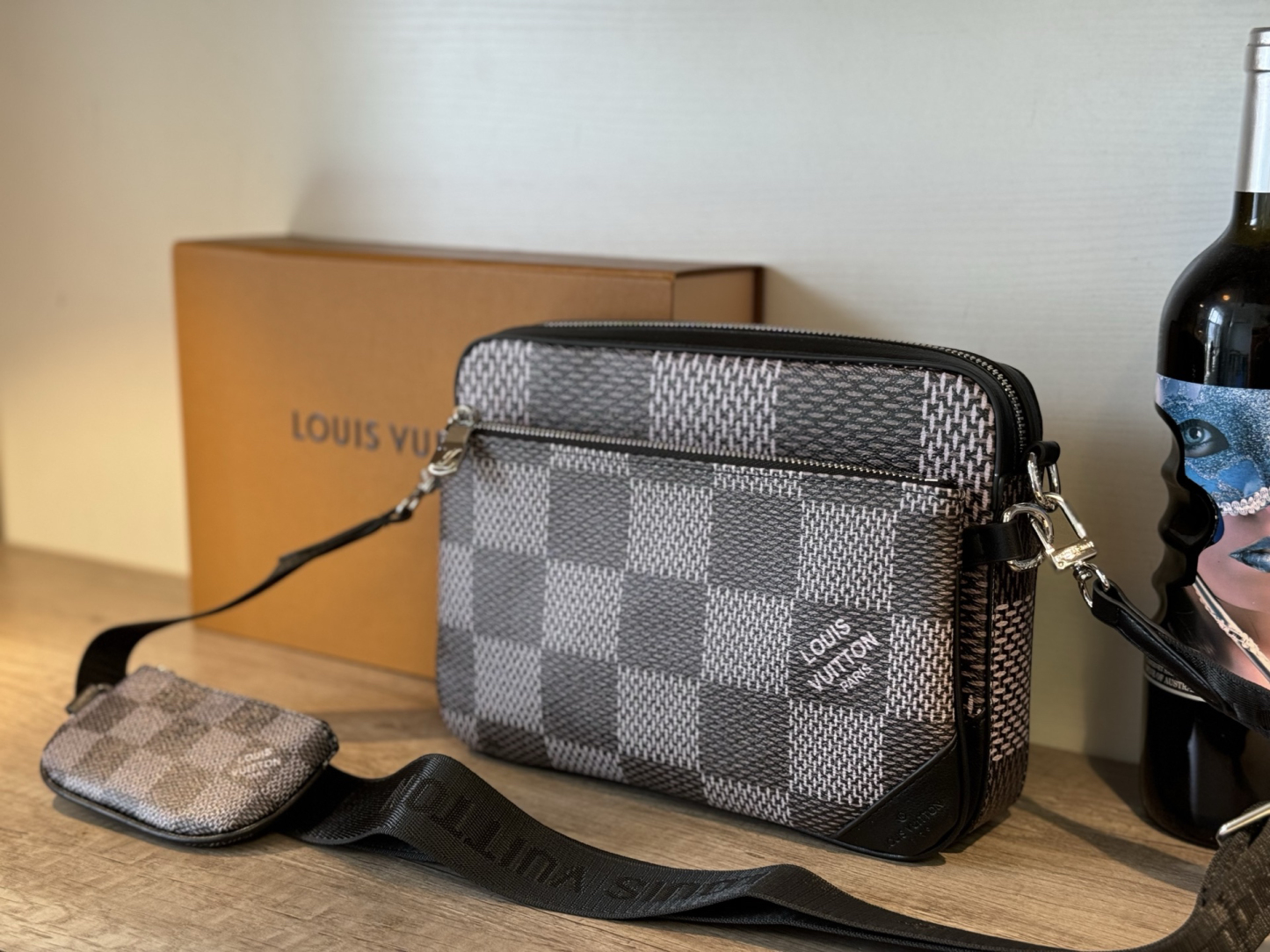 ルイ・ヴィトン「Louis Vuitton」Monogram Eclipse Trio メッセンジャーバッグ