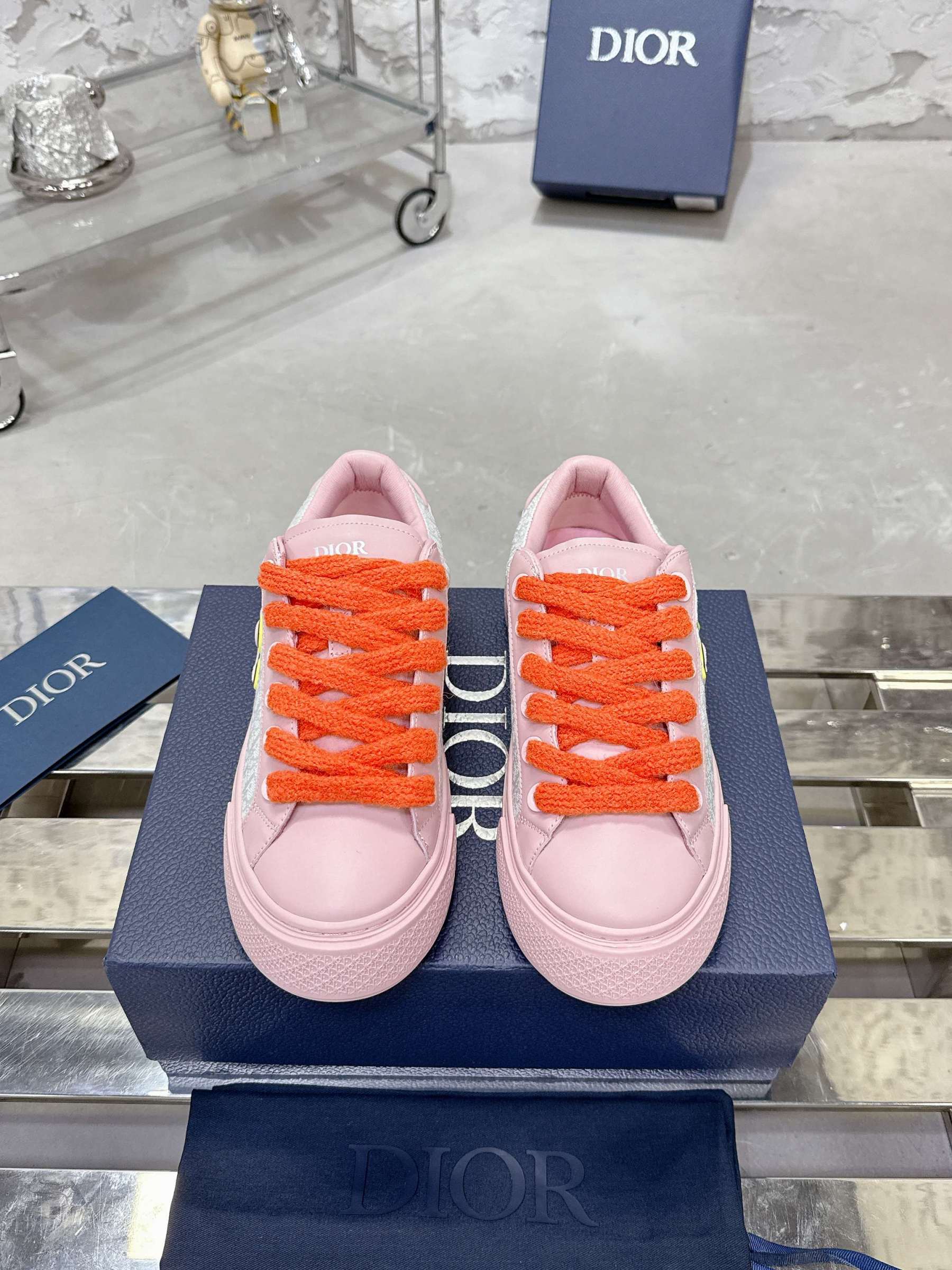 ディオール「Dior」B33 スネークイヤー カップル スニーカー 限定モデル