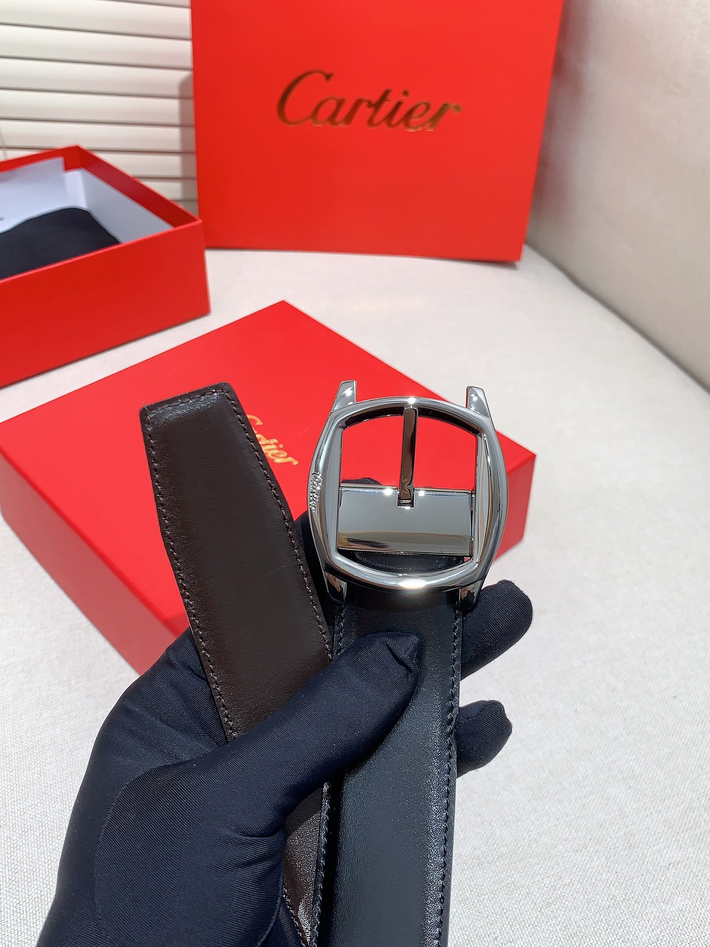 カルティエ「Cartier」サントス バックル ベルト