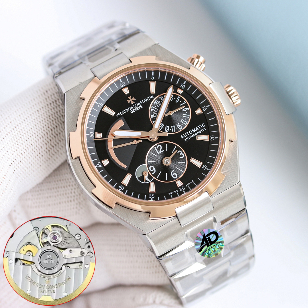 ヴァシュロン・コンスタンタン「Vacheron Constantin」オーヴァーシーズ デュアルタイム メンズウォッチ42MM