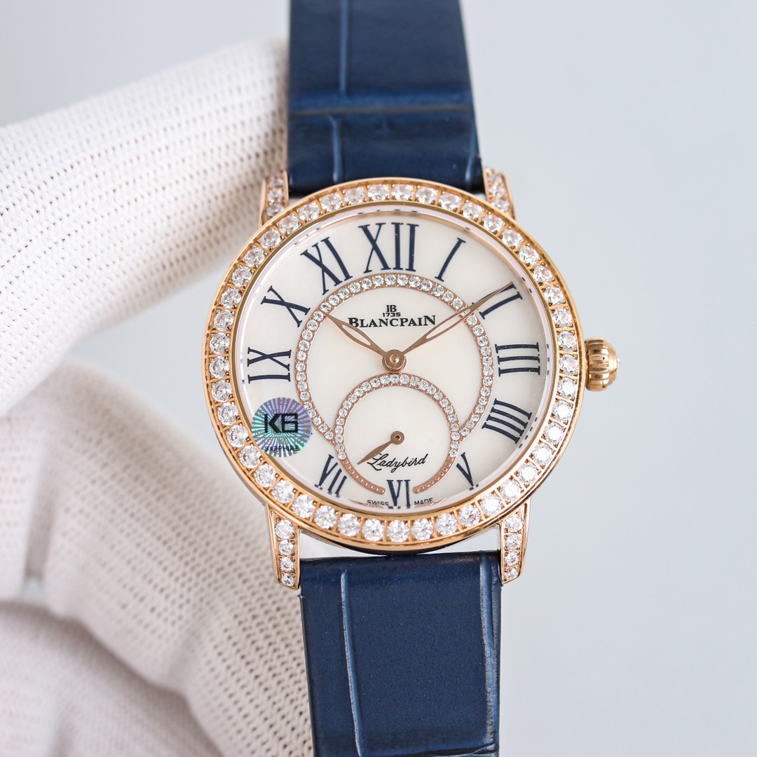 ブランパン「Blancpain」レディバード ダイヤモンドボール自動巻きレディースウォッチ34.9mm