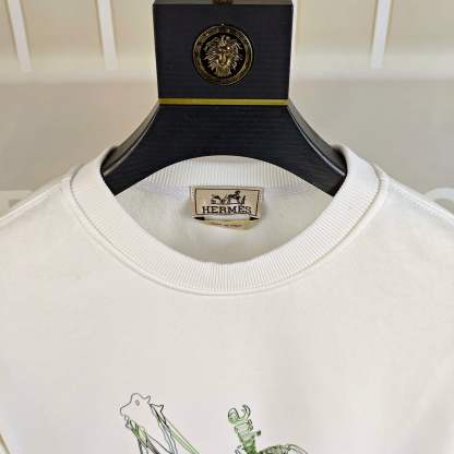 エルメス「Hermès」プリントロゴ スウェットシャツ