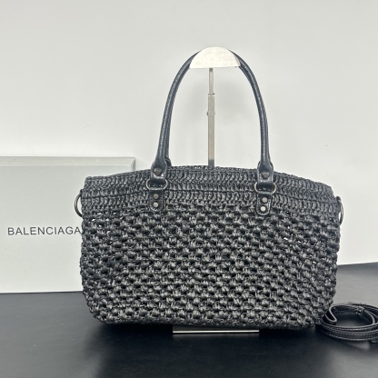 バレンシアガ「Balenciaga」バレンシアガ ル・シティ バスケット / ラフィアトートバッグ