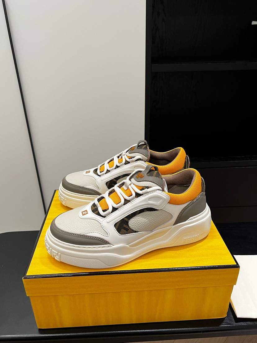 フェンディ「Fendi」フェンディ マッチ スニーカー / レザースニーカー