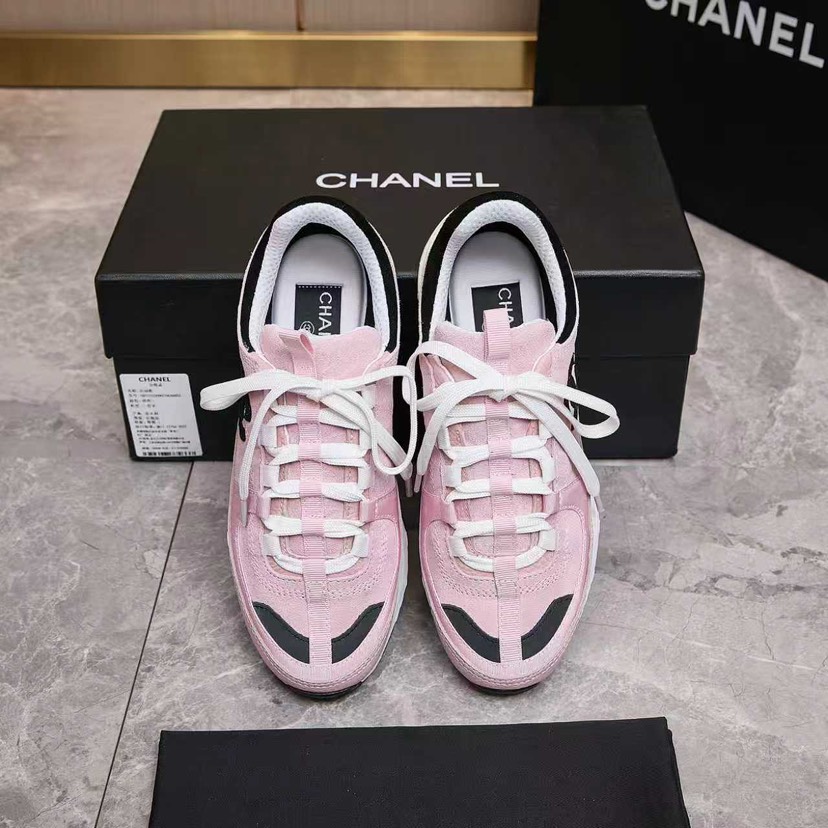 シャネル「Chanel」シャネル スタイル レザースニーカー (パンダカラー) / レジャースニーカー