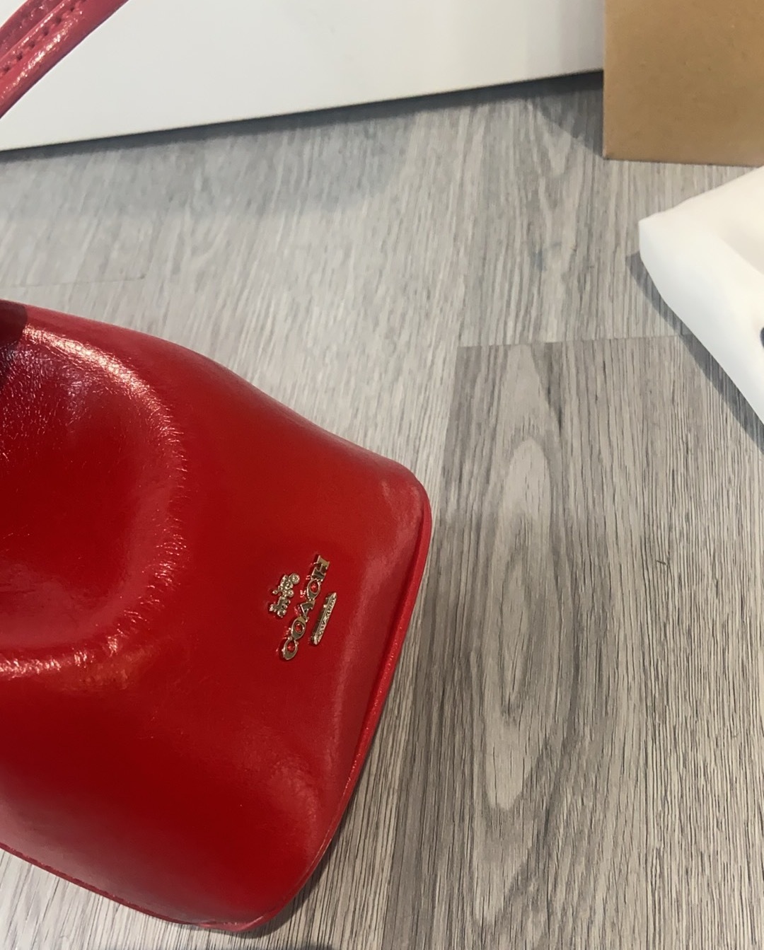 コーチ「Coach」ドローストリング ミニ バケットバッグ