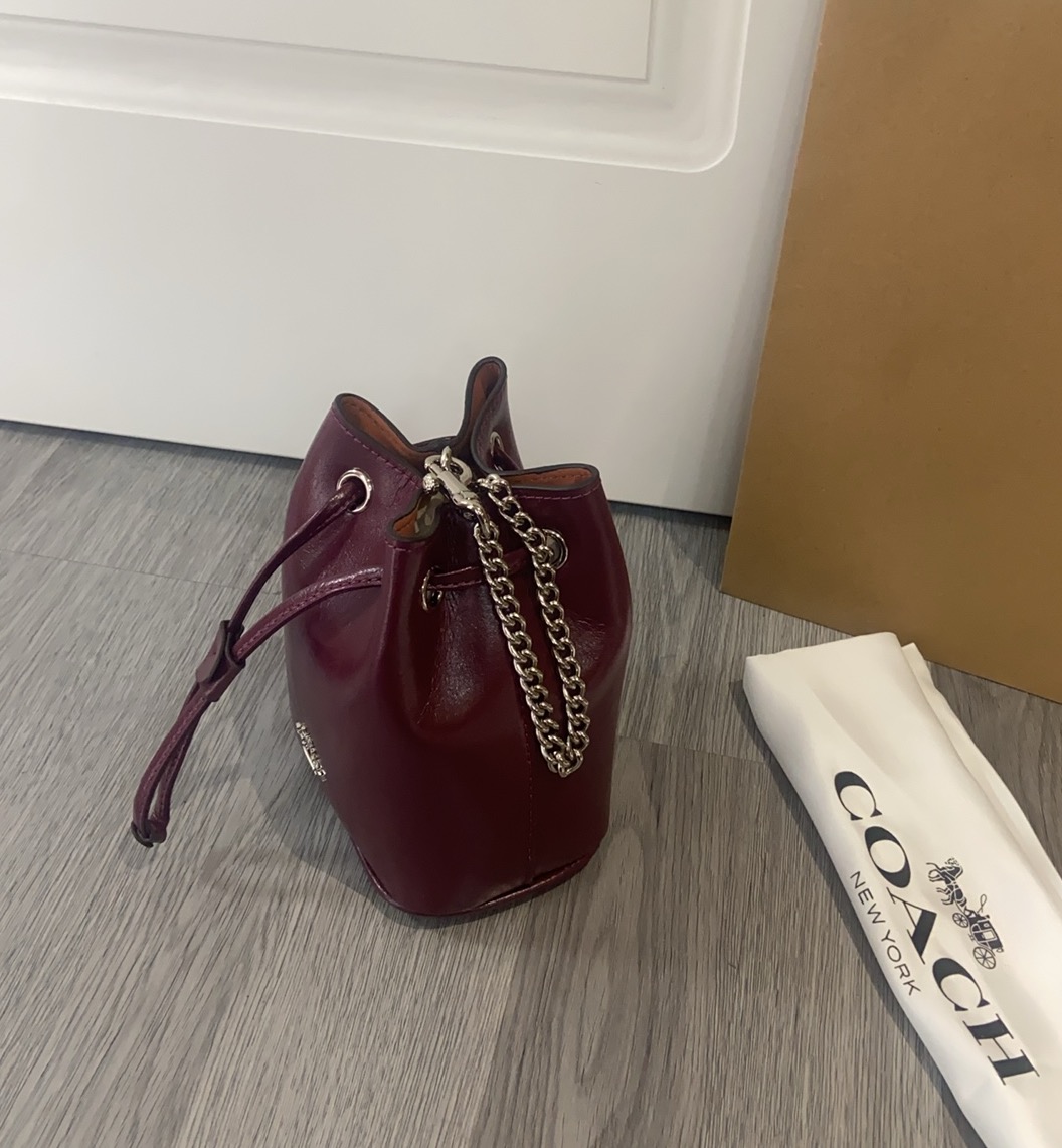 コーチ「Coach」ドローストリング ミニ バケットバッグ