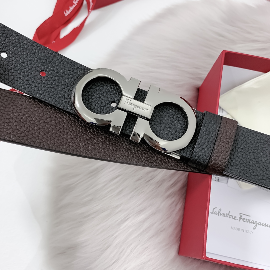 Ferragamoプレミアム トゴレザーベルト / ハイエンドウエストベルト40m