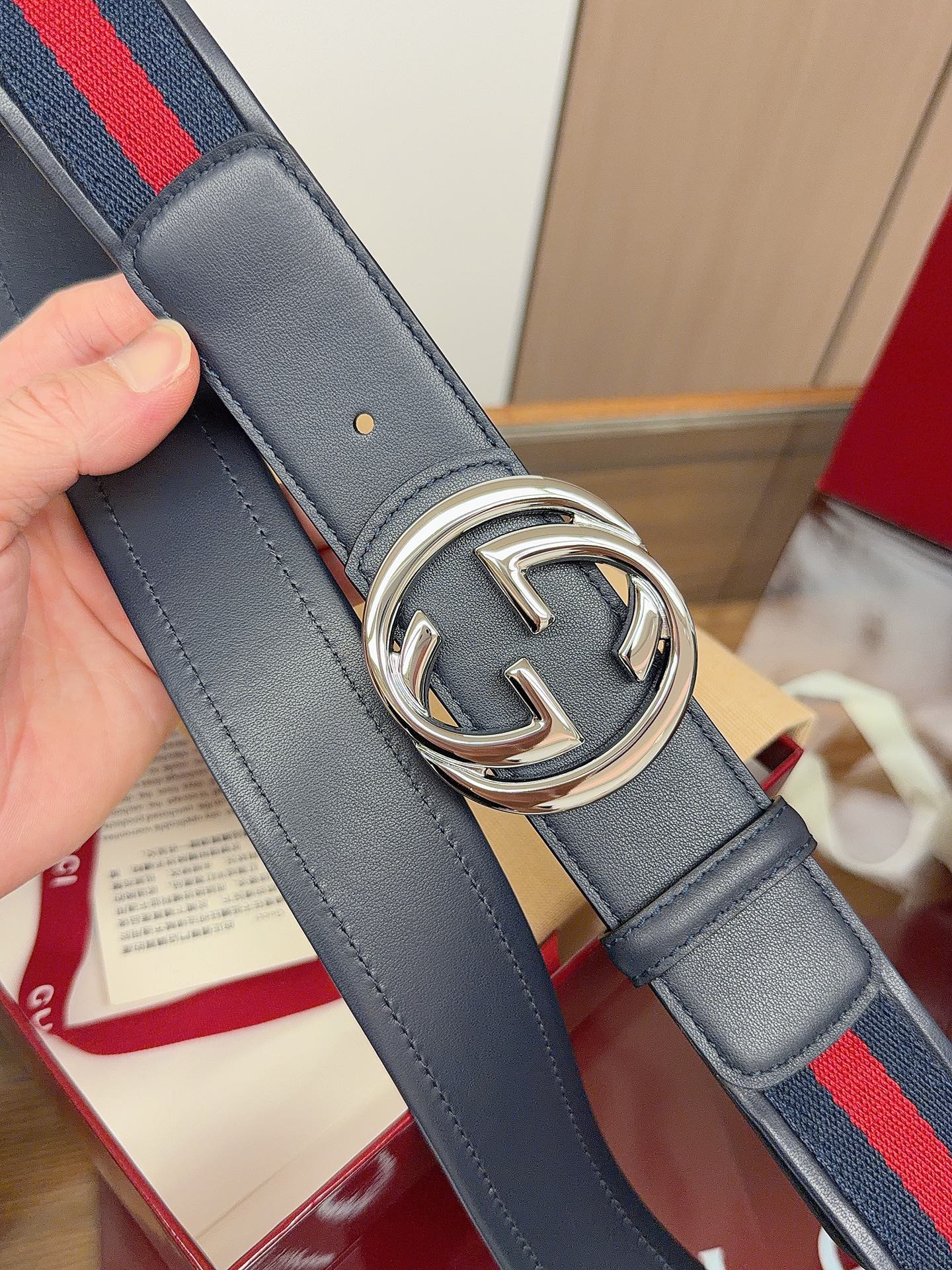 グッチ「Gucci」プレミアム トゴレザーベルト / ハイエンドウエストベルト40m