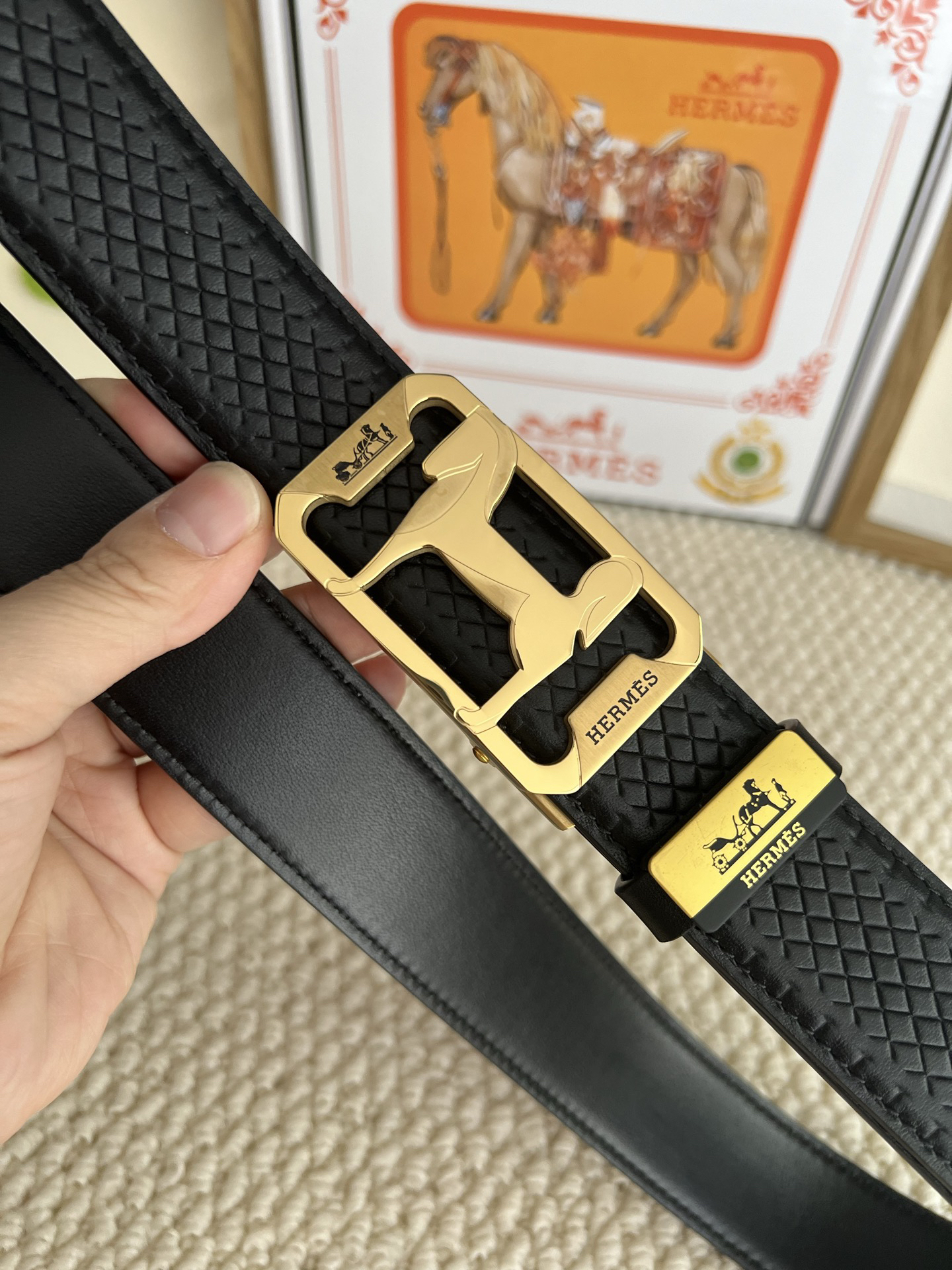 エルメス「Hermès」プレミアム トゴレザーベルト / ハイエンドウエストベルト