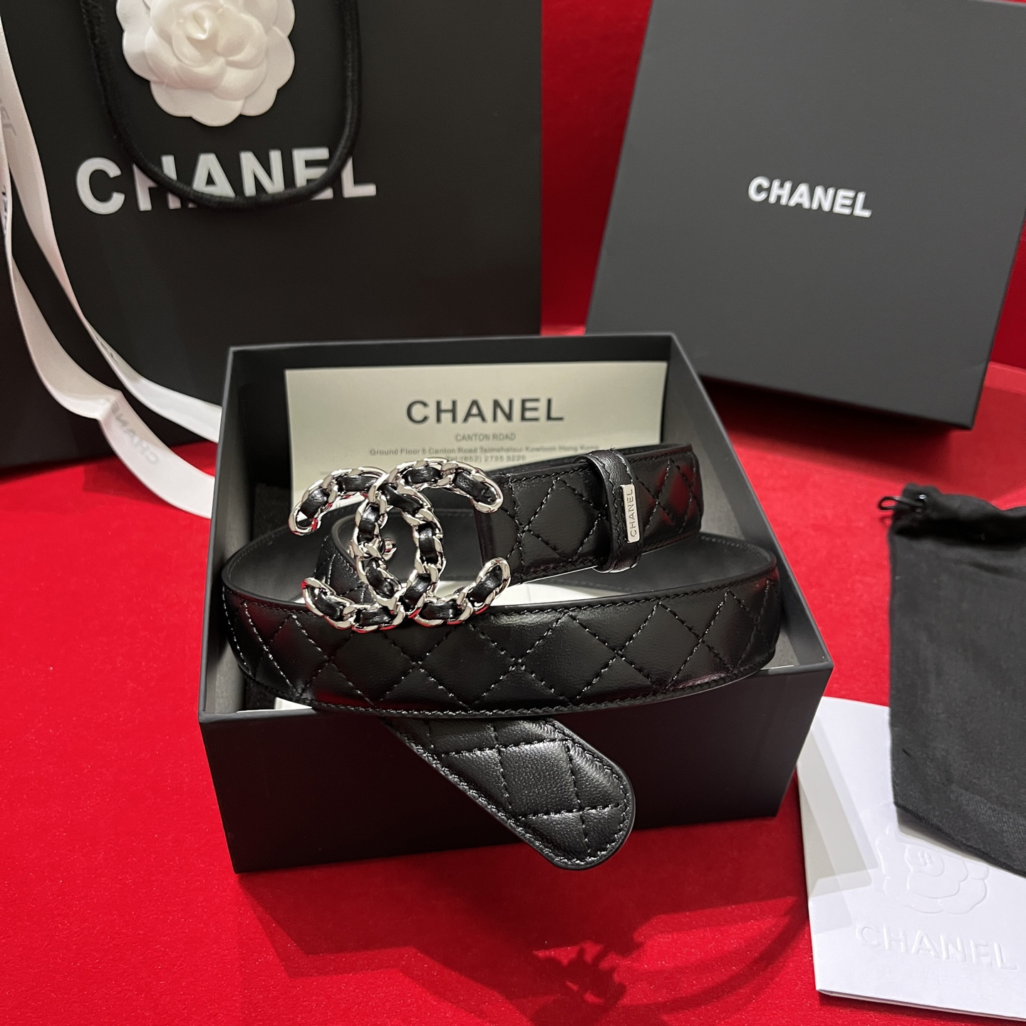 シャネル「Chanel」プレミアム トゴレザーベルト / ハイエンドウエストベルト