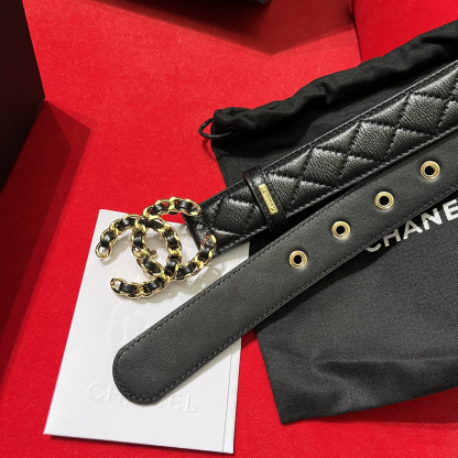 シャネル「Chanel」プレミアム トゴレザーベルト / ハイエンドウエストベルト