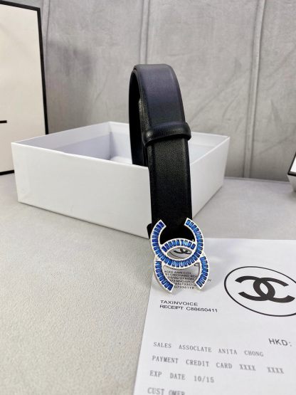シャネル「Chanel」プレミアム トゴレザーベルト / ハイエンドウエストベルト