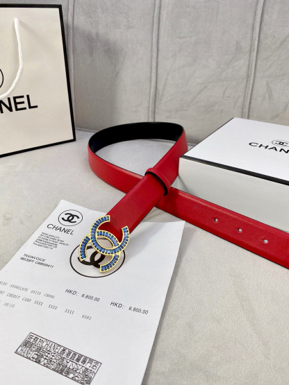 シャネル「Chanel」プレミアム トゴレザーベルト / ハイエンドウエストベルト