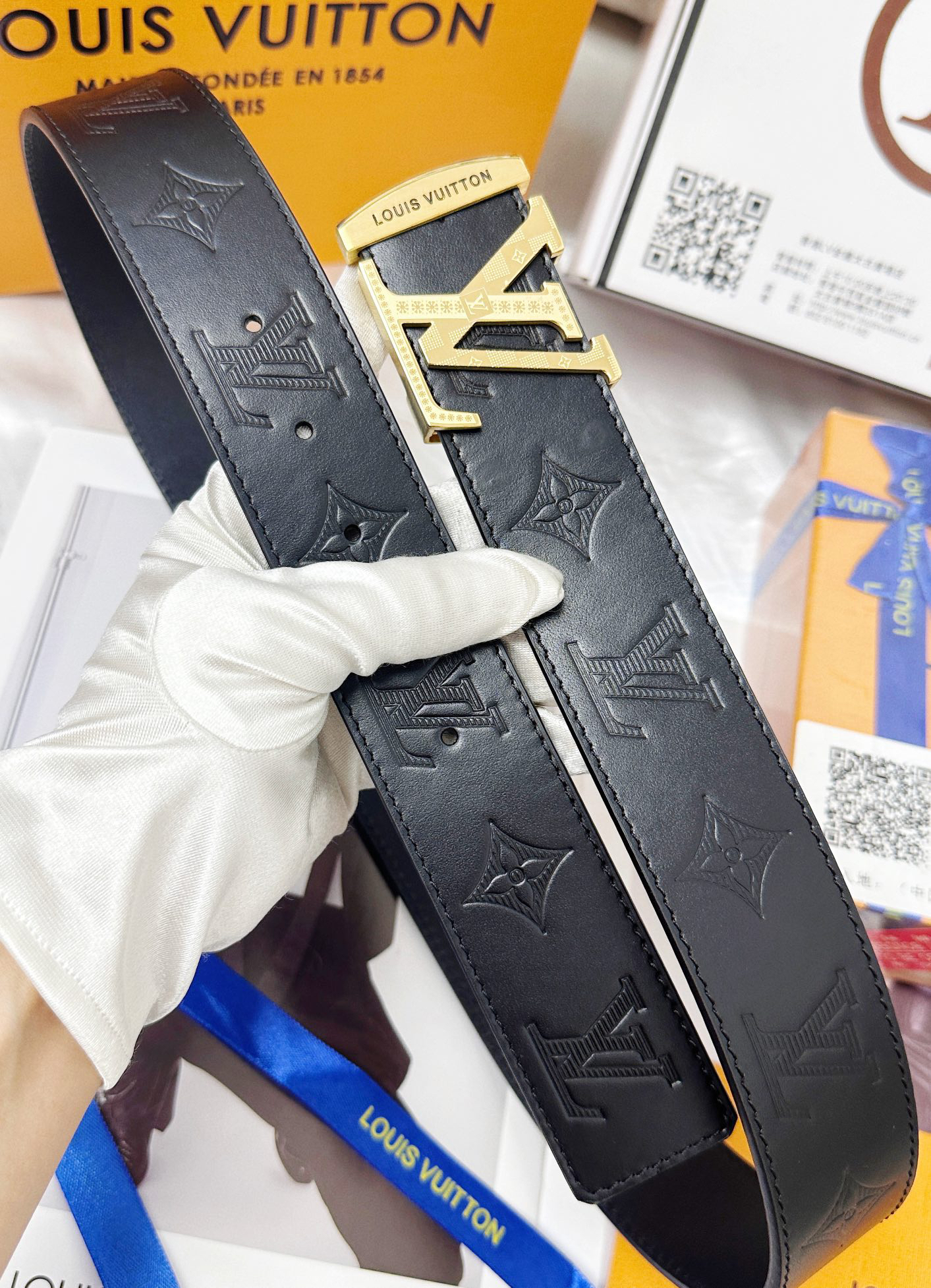 ルイ・ヴィトン「Louis Vuitton」プレミアム トゴレザーベルト / ハイエンドウエストベルト