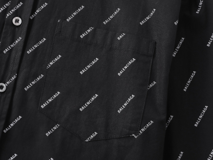 Balenciagaバレンシアガ オールオーバーロゴシャツ / ロングスリーブシャツ