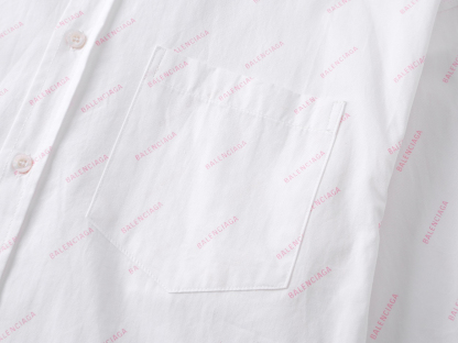Balenciagaバレンシアガ オールオーバーロゴシャツ / ロングスリーブシャツ