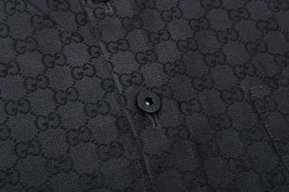 グッチ「Gucci」グッチ オールオーバーロゴ ショートスリーブシャツ / デニムシャツ