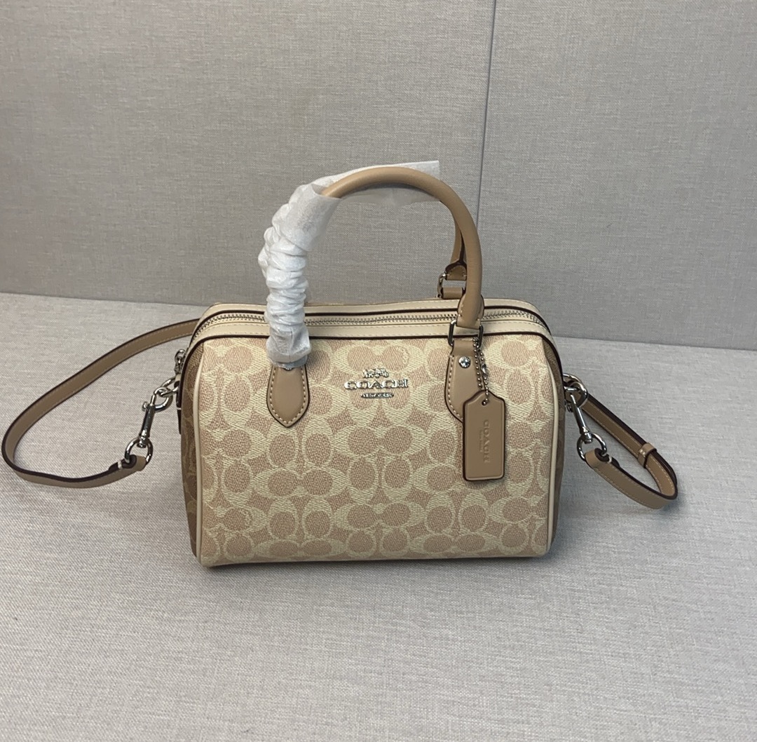 コーチ「Coach」 Rowan レザー ボストンバッグ