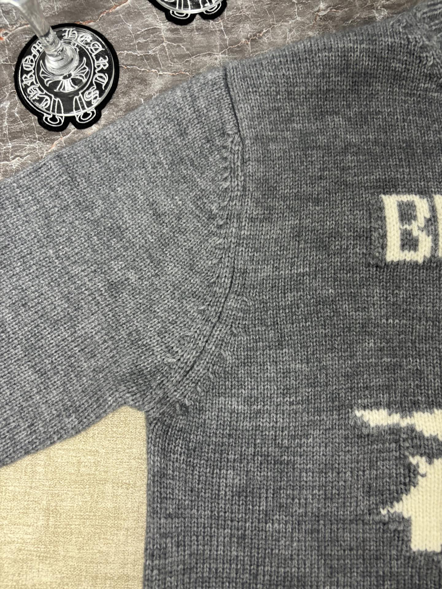 バーバリー「Burberry」バーバリー ジャカードニット プルオーバー / クルーネックセーター