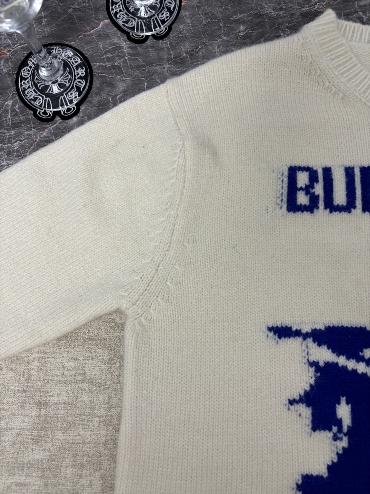 バーバリー「Burberry」バーバリー ジャカードニット プルオーバー / クルーネックセーター