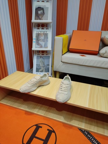 エルメス「Hermès」マスター レザースニーカー / カジュアルスニーカー