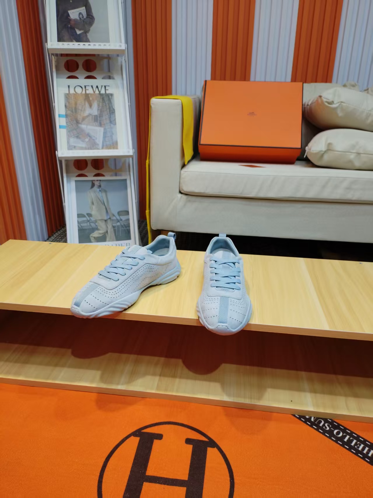エルメス「Hermès」マスター レザースニーカー / カジュアルスニーカー