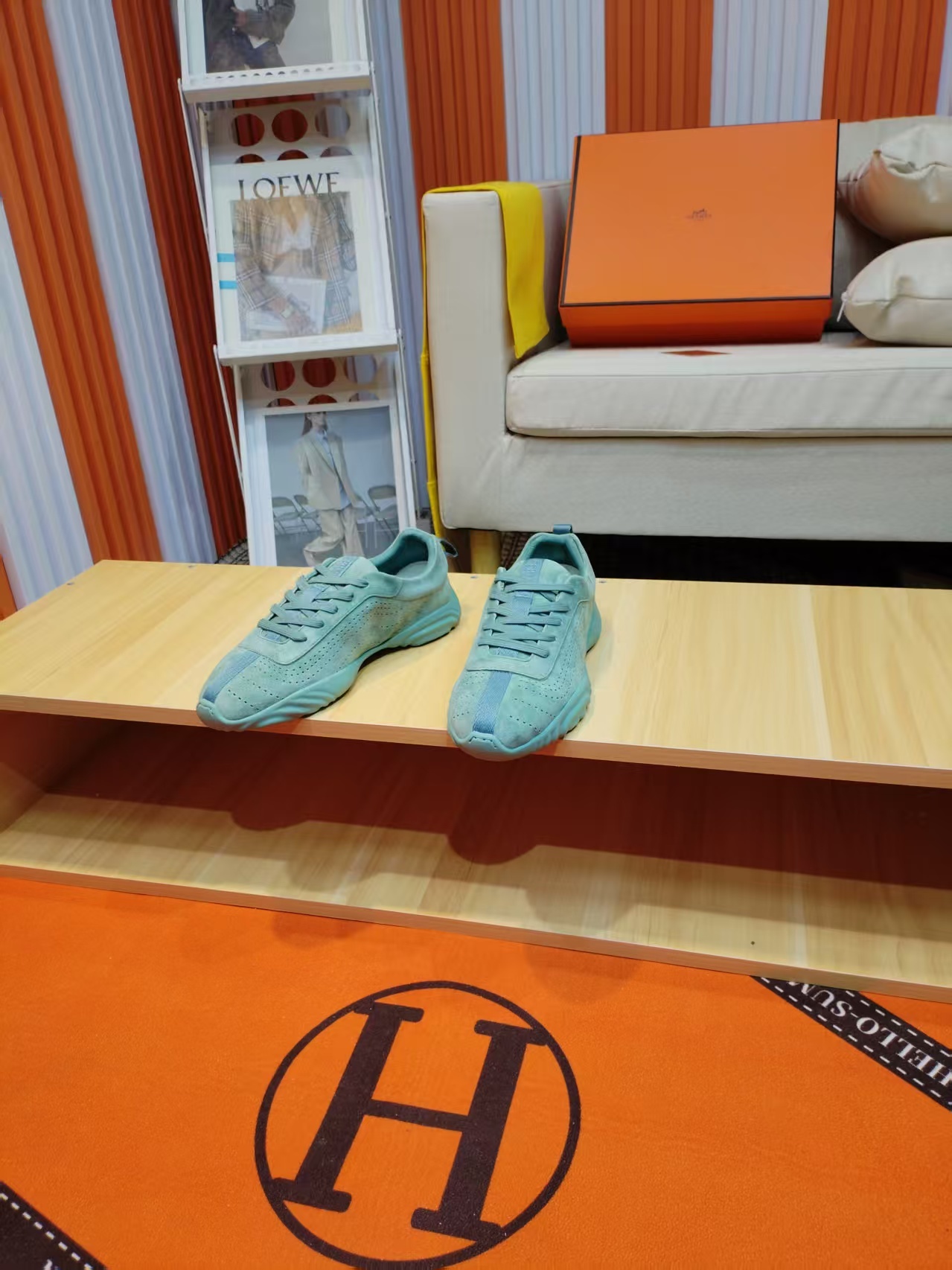 エルメス「Hermès」マスター レザースニーカー / カジュアルスニーカー
