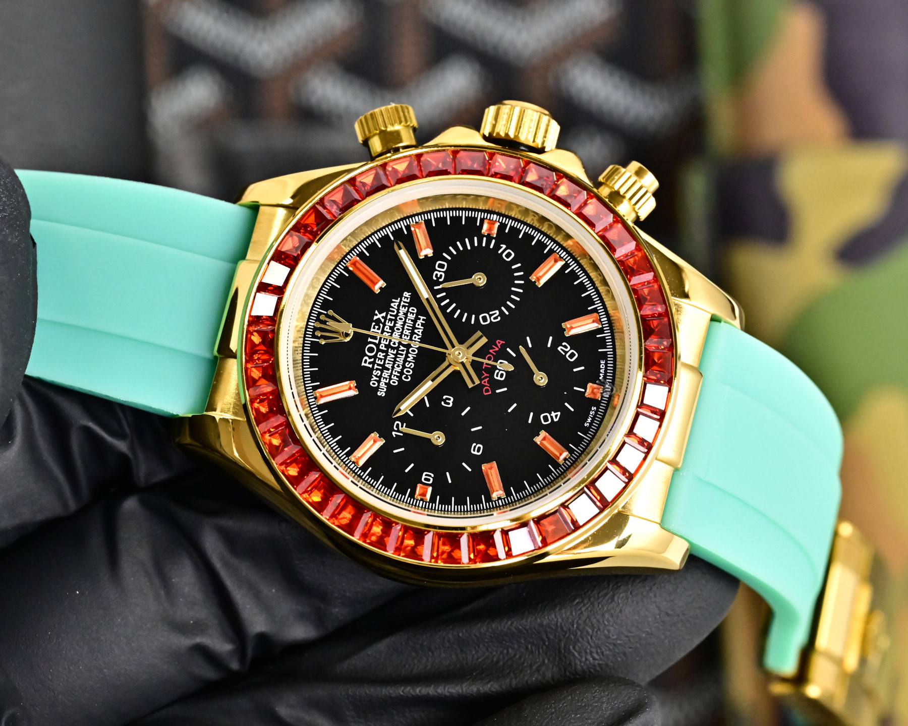ROLEX  デイトナ スタイル クロノグラフ “サクラピンク” / カスタムウォッチ