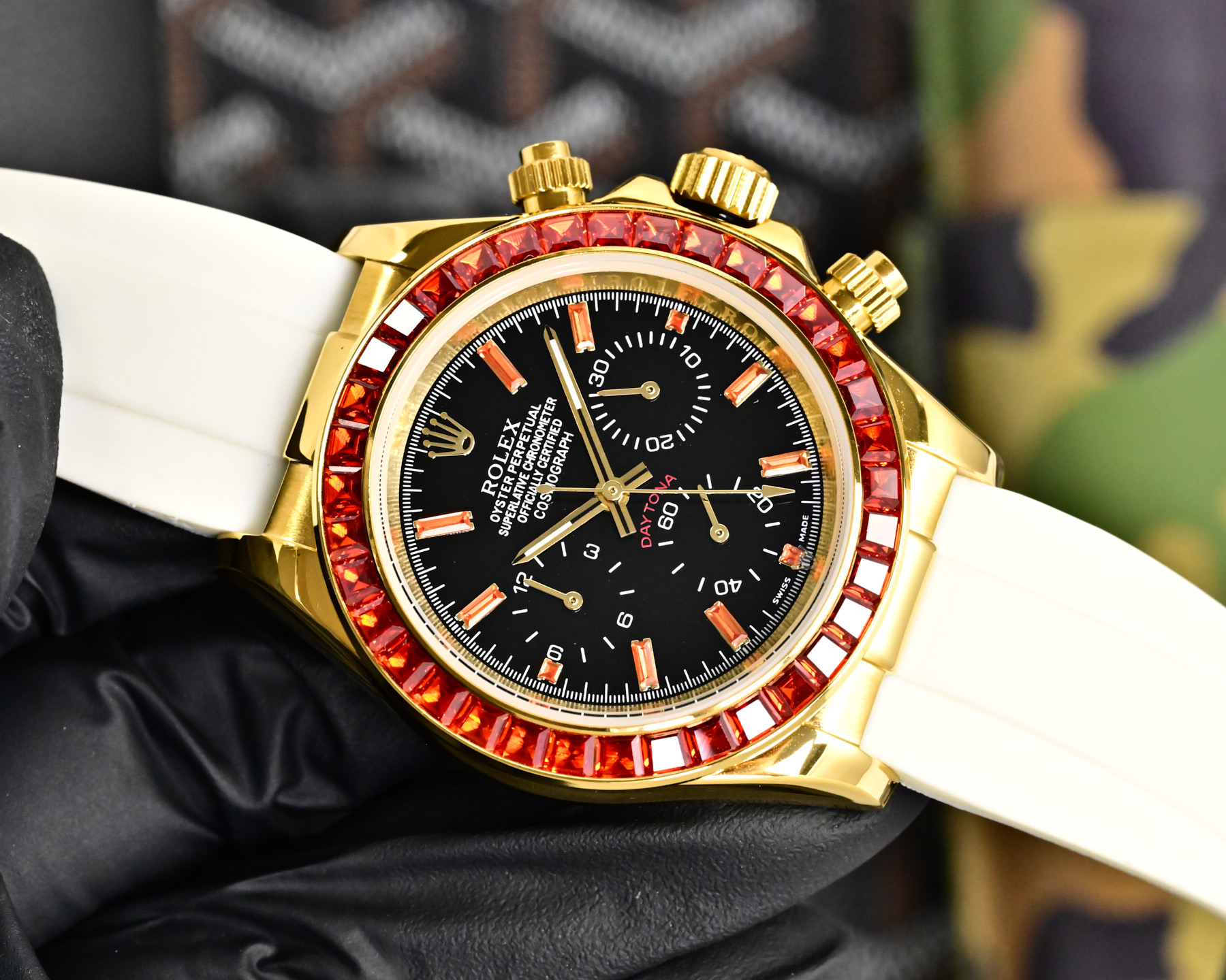 ROLEX  デイトナ スタイル クロノグラフ “サクラピンク” / カスタムウォッチ