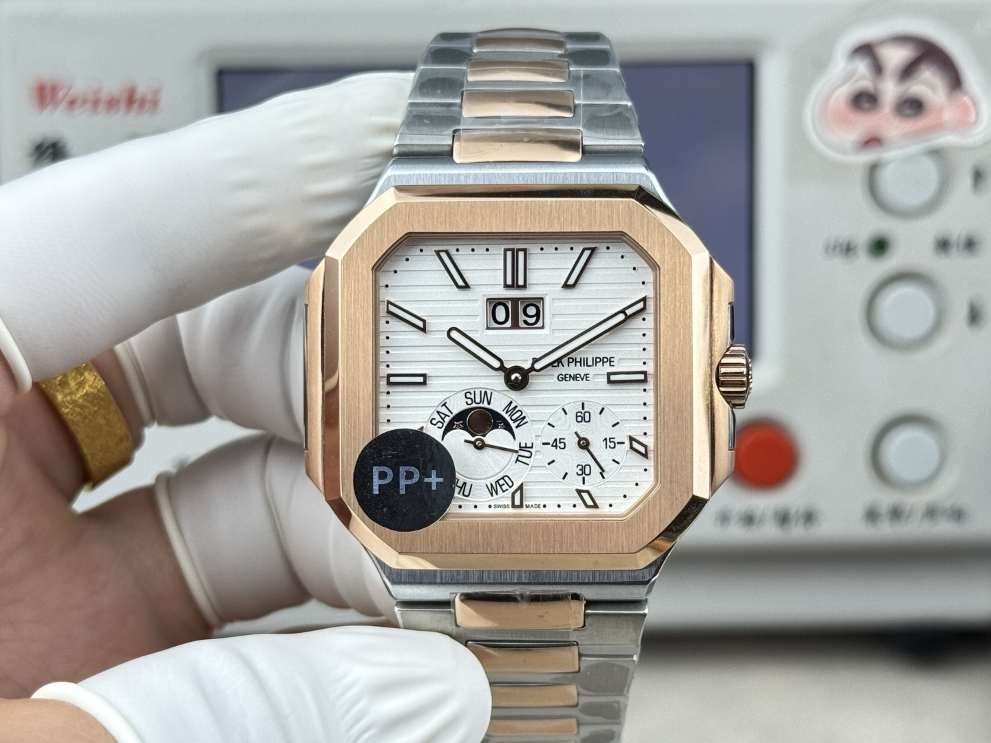 Patek Philippe パテック・フィリップ キュビトゥス スタイル グランドデイト・ムーンフェイズ / カスタムウォッチ