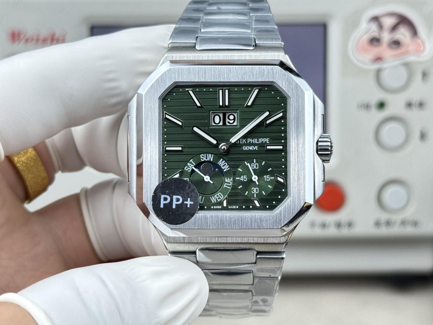 Patek Philippe パテック・フィリップ キュビトゥス スタイル グランドデイト・ムーンフェイズ / カスタムウォッチ