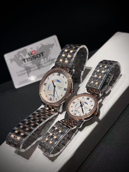Tissot ティソ デジール ムーンフェイズ ローマ数字 / レディース＆メンズ クォーツ腕時計