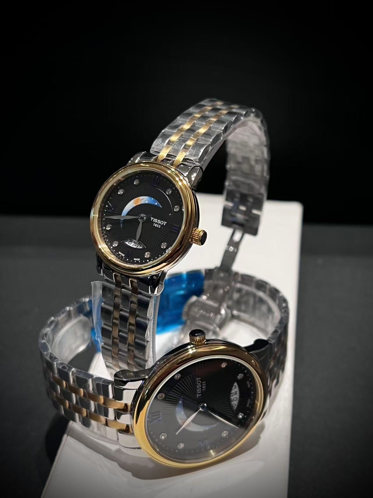 Tissot ティソ デジール ムーンフェイズ ローマ数字 / レディース＆メンズ クォーツ腕時計