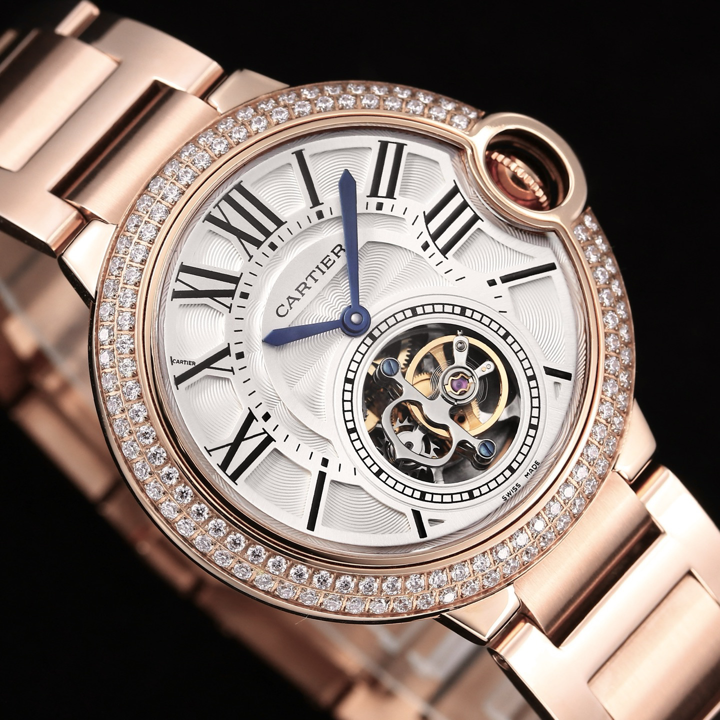 cartier カルティエ バロン ブルー トゥールビヨン / メンズ腕時計
