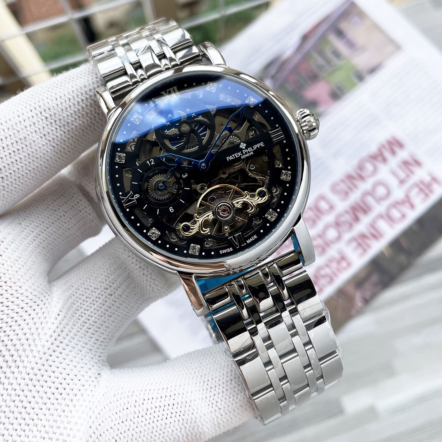 Patek Philippe パテック・フィリップ デザイン 八角形ケース メンズ オートマティック 腕時計
