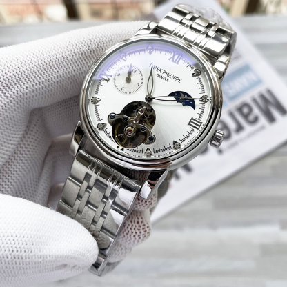 Patek Philippe パテック・フィリップ スタイル 2針 メンズ オートマティック腕時計 / ビジネスカジュアル