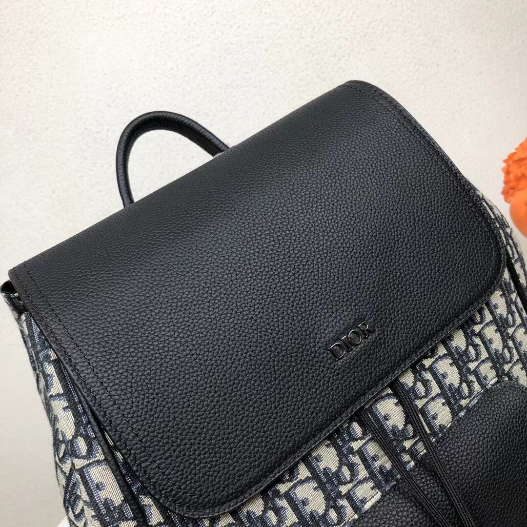 ディオール「Dior」オブlique プリント レザー シグネチャー ショルダーバッグ