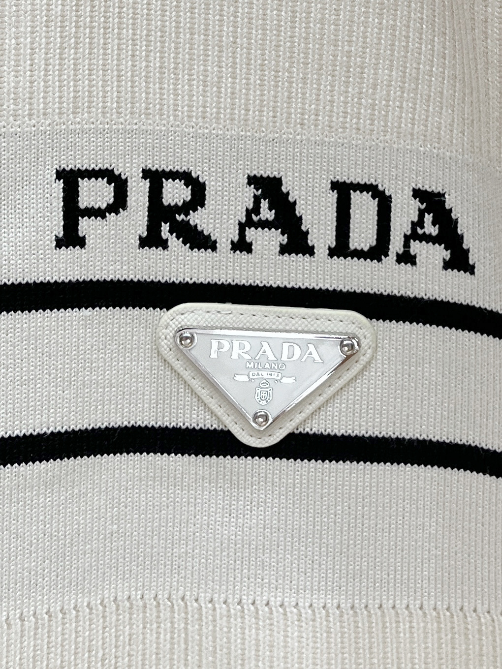 プラダ「Prada」プラダ リブニット スタンドカラー ジップアップジャケット / メンズ ニットアウター