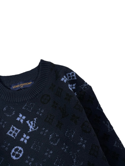 ルイ・ヴィトン「Louis Vuitton」ルイ・ヴィトン モノグラム サープラス ジャカード プルオーバー / メンズ ニットセーター