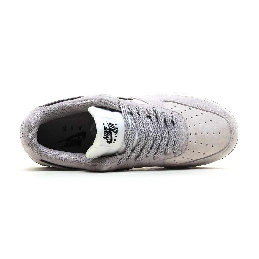 「コラボモデル」The North Face x Nike Air Force 1 Low 07 'Grey Black Suede' スエード スニーカー