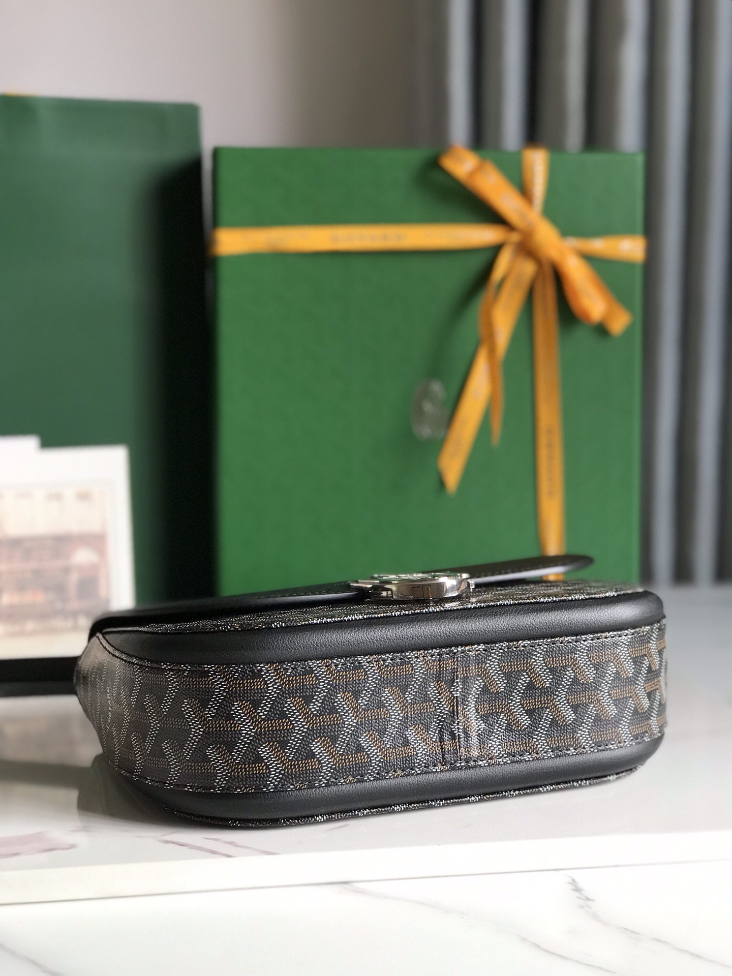 ゴヤール「Goyard」ゴヤルディーヌ帆布＆レザー トートバッグ