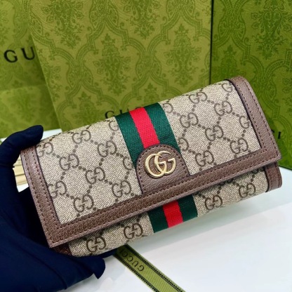 グッチ「Gucci」オフィディア GG コンチネンタルウォレット