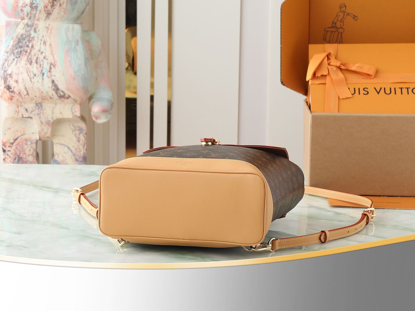 ルイ・ヴィトン「Louis Vuitton」モノグラム レザー バックパック SOHO リュックサック